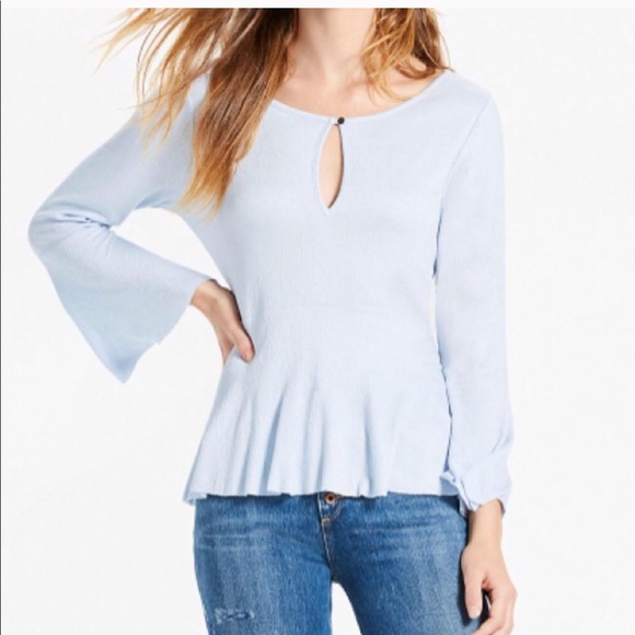 🔥Lucky Brand Bell Sleeve baby blue